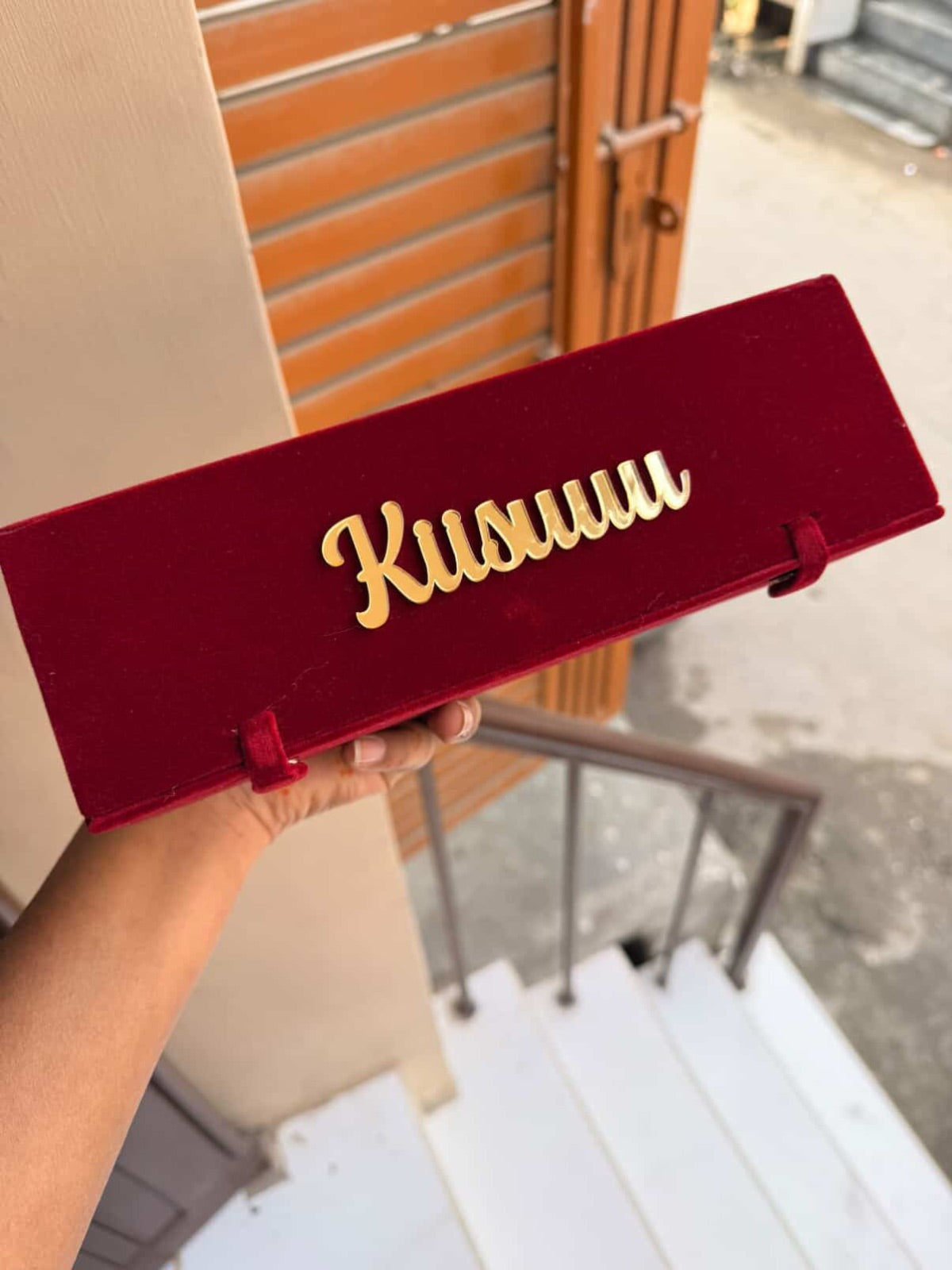 Customised Jhumka box💕(red)