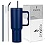 Tumbler with lid and Straw 1200ML Cup Stainless Steel Vacuum Insulated Tumbler for Water, Iced Tea or Coffee 1.2L Office Gym Travelling (40 - Oz - Skin)
