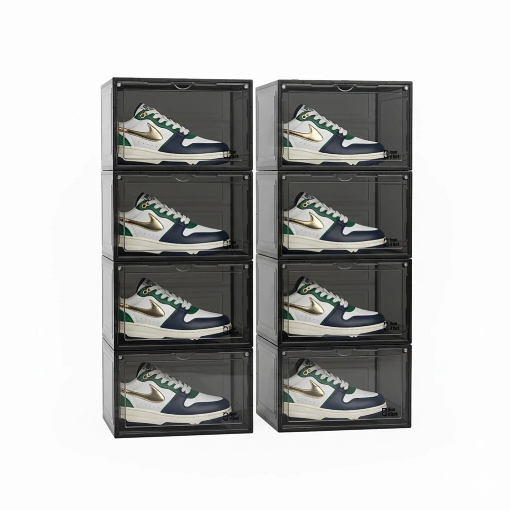 Shoe Storage Organizer Boxes Black