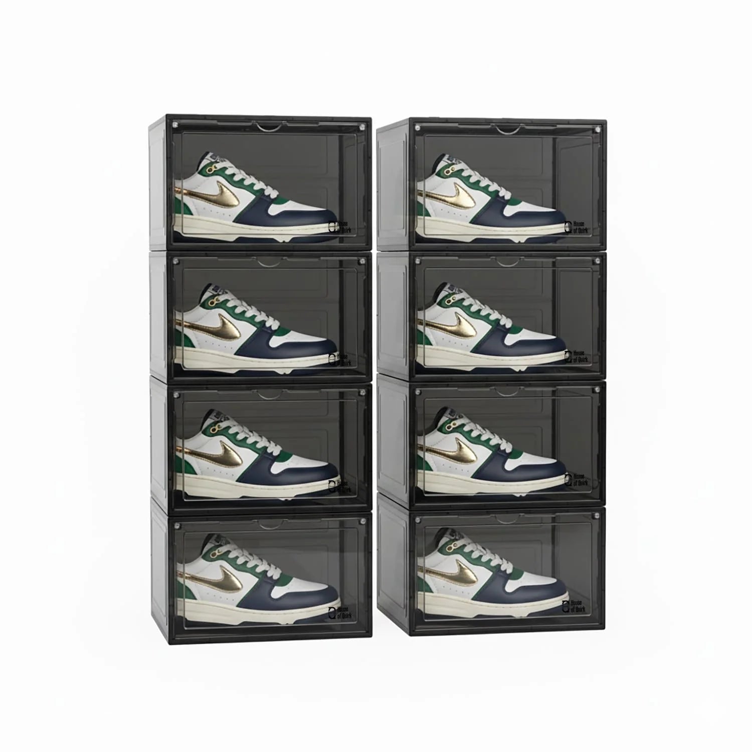 Shoe Storage Organizer Boxes Black