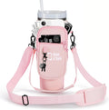 Water Bottle Carrier Bag with Phone Pocket with Adjustable Strap (Tumbler Not Included)