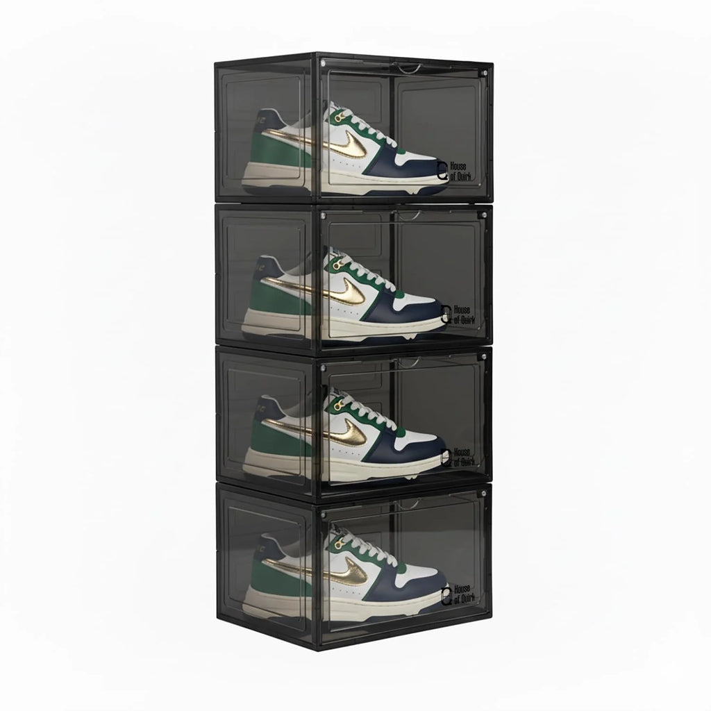 Shoe Storage Organizer Boxes Black