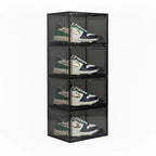 Shoe Storage Organizer Boxes Black