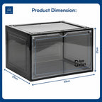 Shoe Storage Organizer Boxes Black