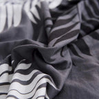 Printed Sofa Cover - Dark Grey Fern