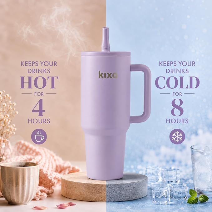 HydroFlow Tumbler 1200 ml Hot & Cold Tumbler (Leakproof) (lilacc)