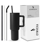 Tumbler with lid and Straw 1200ML Cup Stainless Steel Vacuum Insulated Tumbler for Water, Iced Tea or Coffee 1.2L Office Gym Travelling (40 - Oz - Skin)