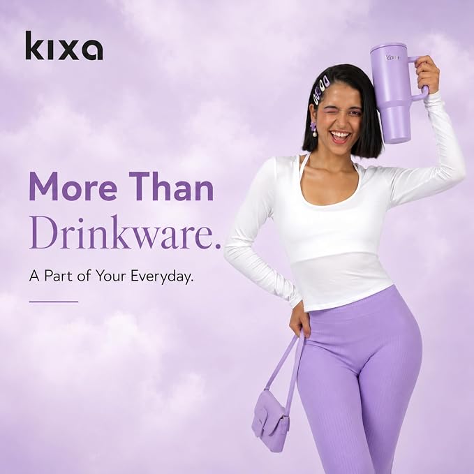 HydroFlow Tumbler 1200 ml Hot & Cold Tumbler (Leakproof) (lilacc)