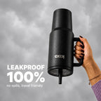 HydroFlow Tumbler 1200 ml, Black | Hot & Cold, Leakproof