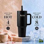 HydroFlow Tumbler 1200 ml, Black | Hot & Cold, Leakproof