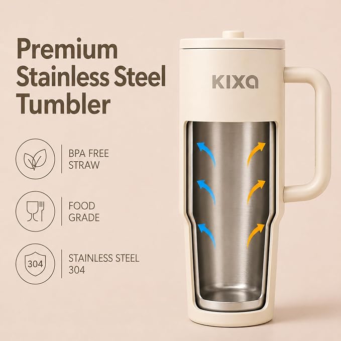 HydroFlow Tumbler 1200 ml Hot & Cold Tumbler (Leakproof) (Oatt)