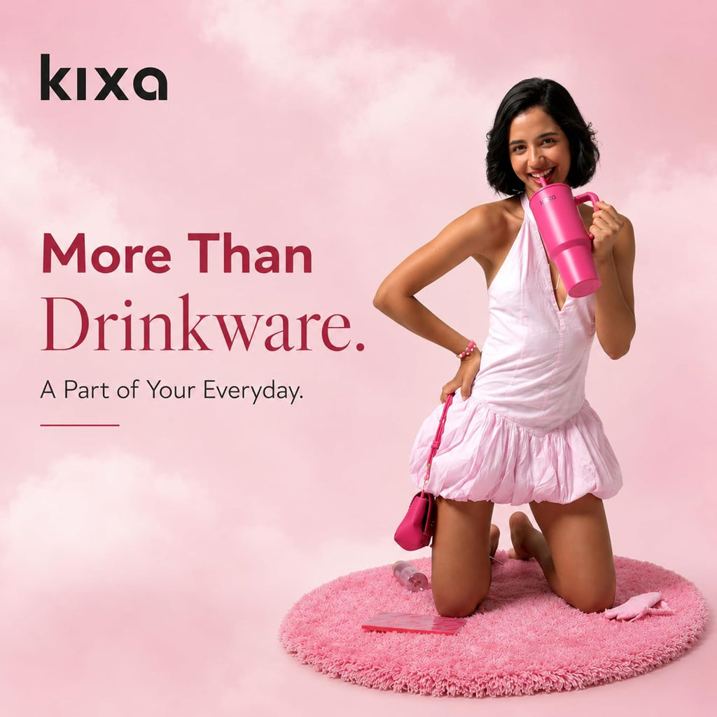HydroFlow Tumbler 1200 ml Hot & Cold Tumbler (Leakproof) (candycrush) Stainless Steel, Pink