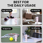 Tumbler with lid and Straw 1200ML Cup Stainless Steel Vacuum Insulated Tumbler for Water, Iced Tea or Coffee 1.2L Office Gym Travelling (White Rose)