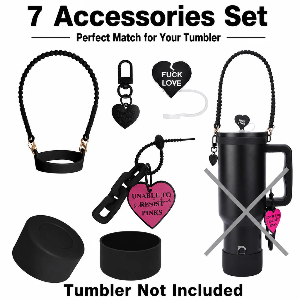 Stanley Cup 7 Accessories Set for Stanley Cup 40oz & 30oz Tumbler (Tumbler not include)