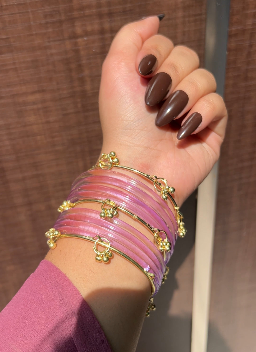 Pink Glossy Bangles🩷