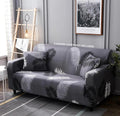 Printed Sofa Cover - Dark Grey Fern