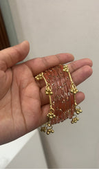 Light pink glass bangles with kashmiri bangles✨