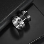 Stainless Steel Turning Decompression Gossip Ring for All