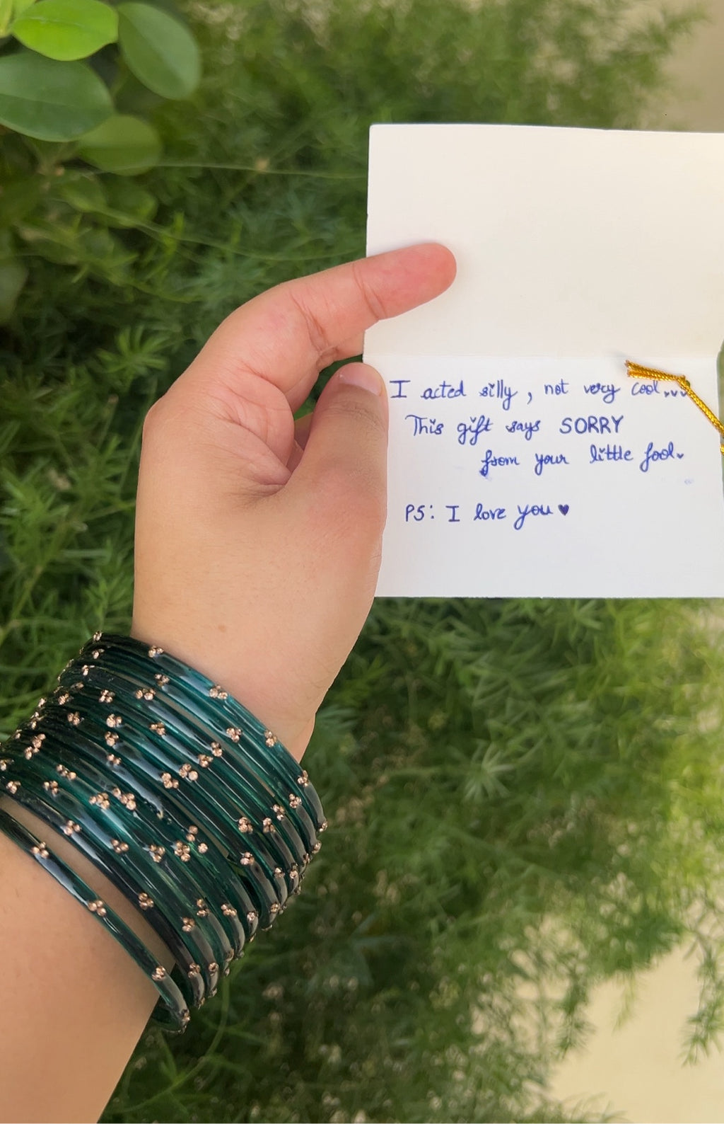 Bangle set With Note❤️